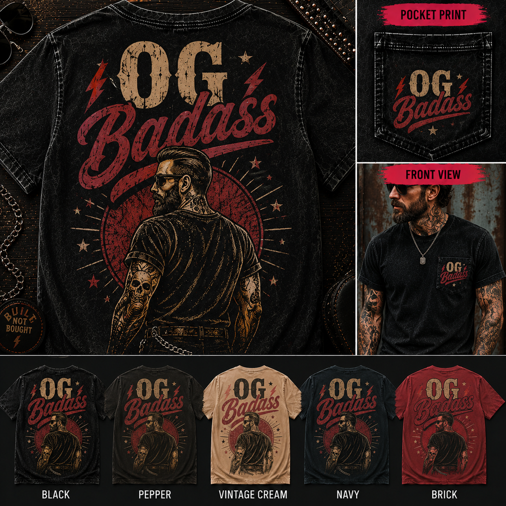 OG Badass men's vintage rock graphic tee