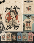 Rock Mom Energy pinup edition graphic tee