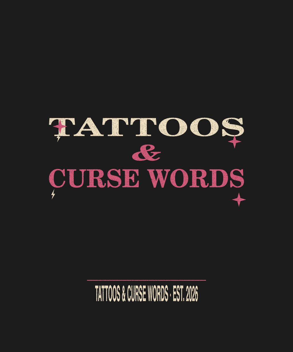 Tattoos & Curse Words — black tee
