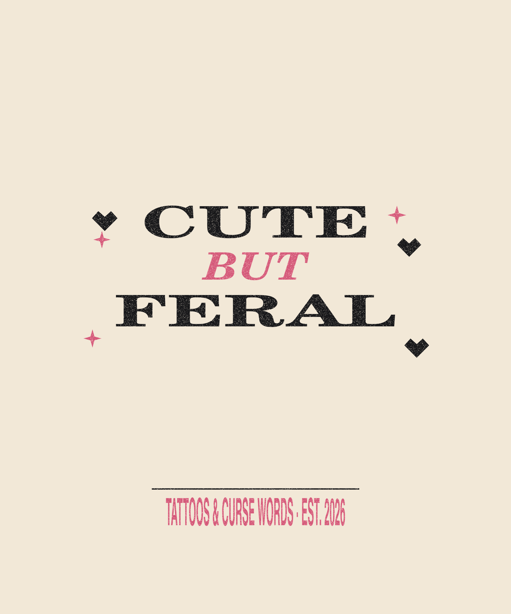 Cute But Feral — cream tee
