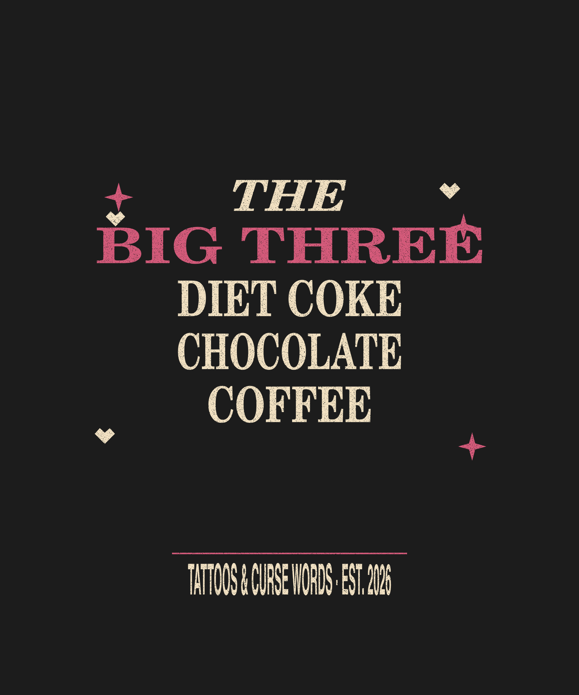 The Big Three — black tee