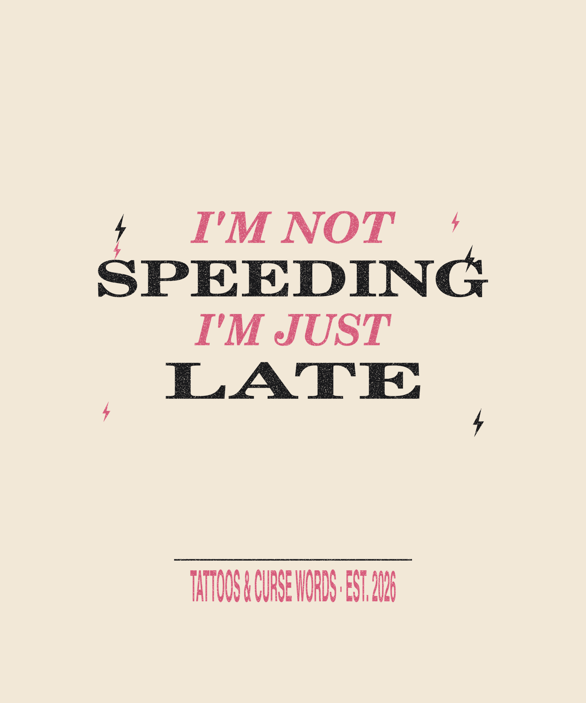 I'm Not Speeding — cream tee
