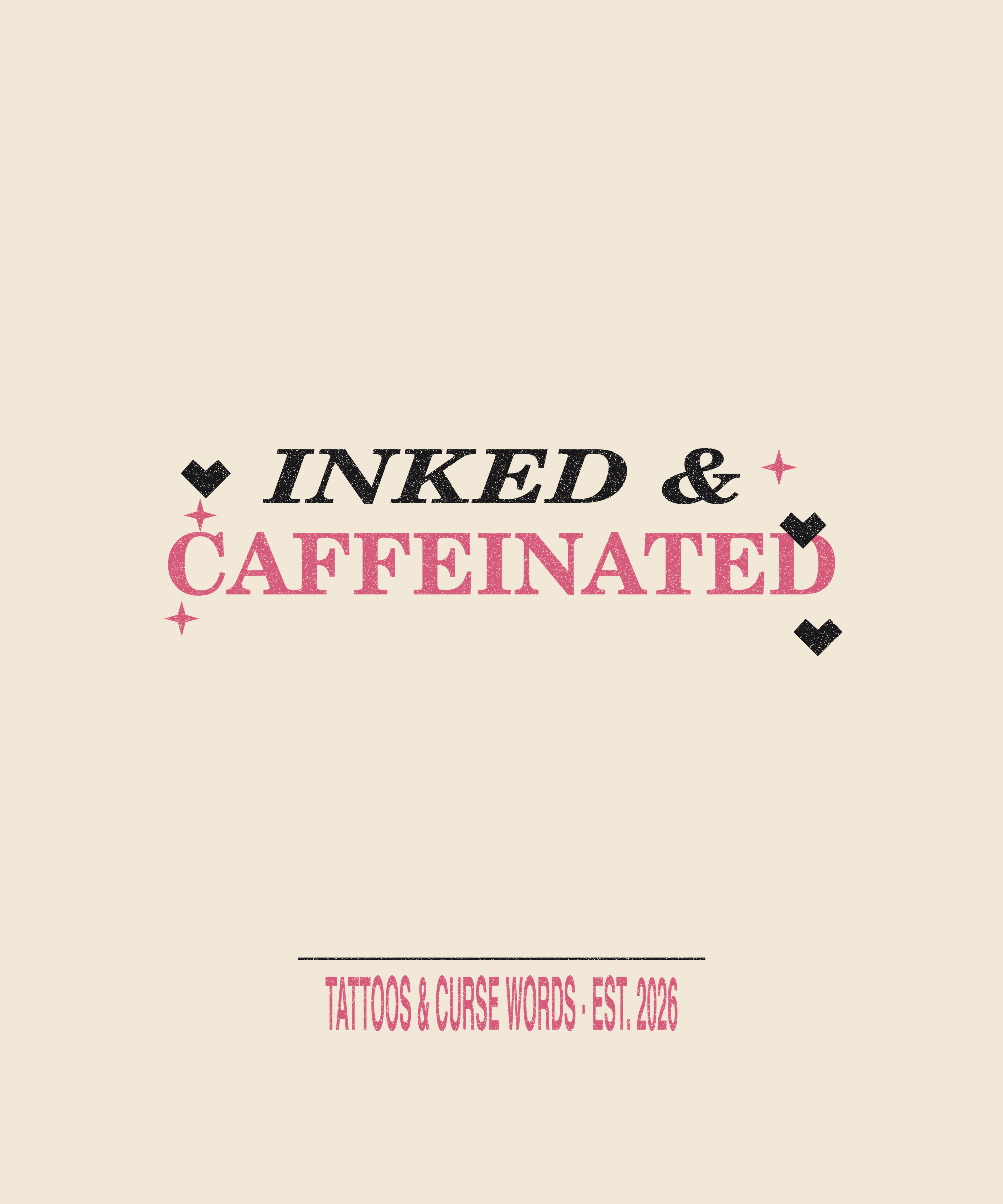 Inked & Caffeinated — cream tee