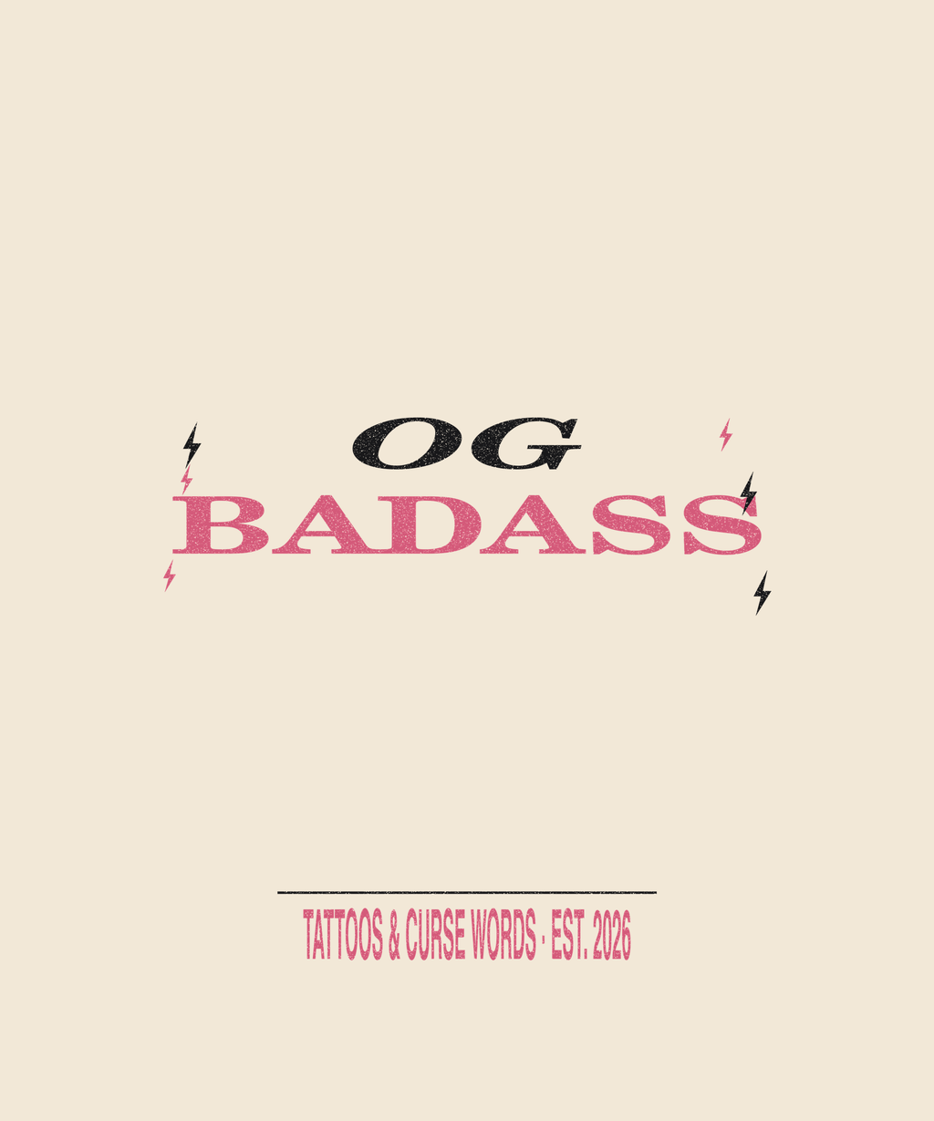 OG Badass — cream tee