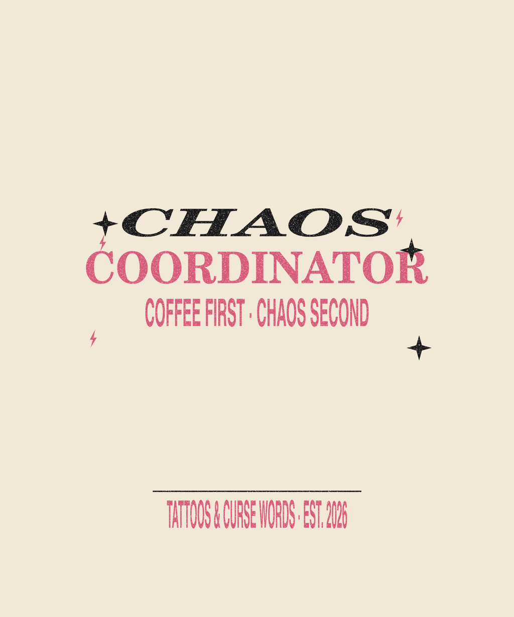 Chaos Coordinator — cream tee