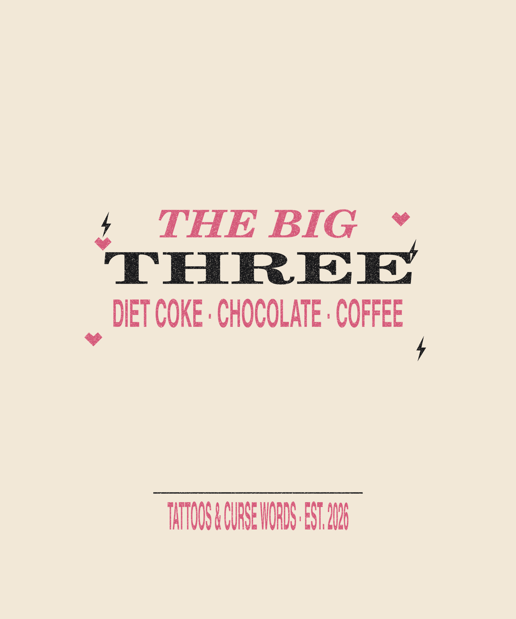The Big Three alt — cream tee