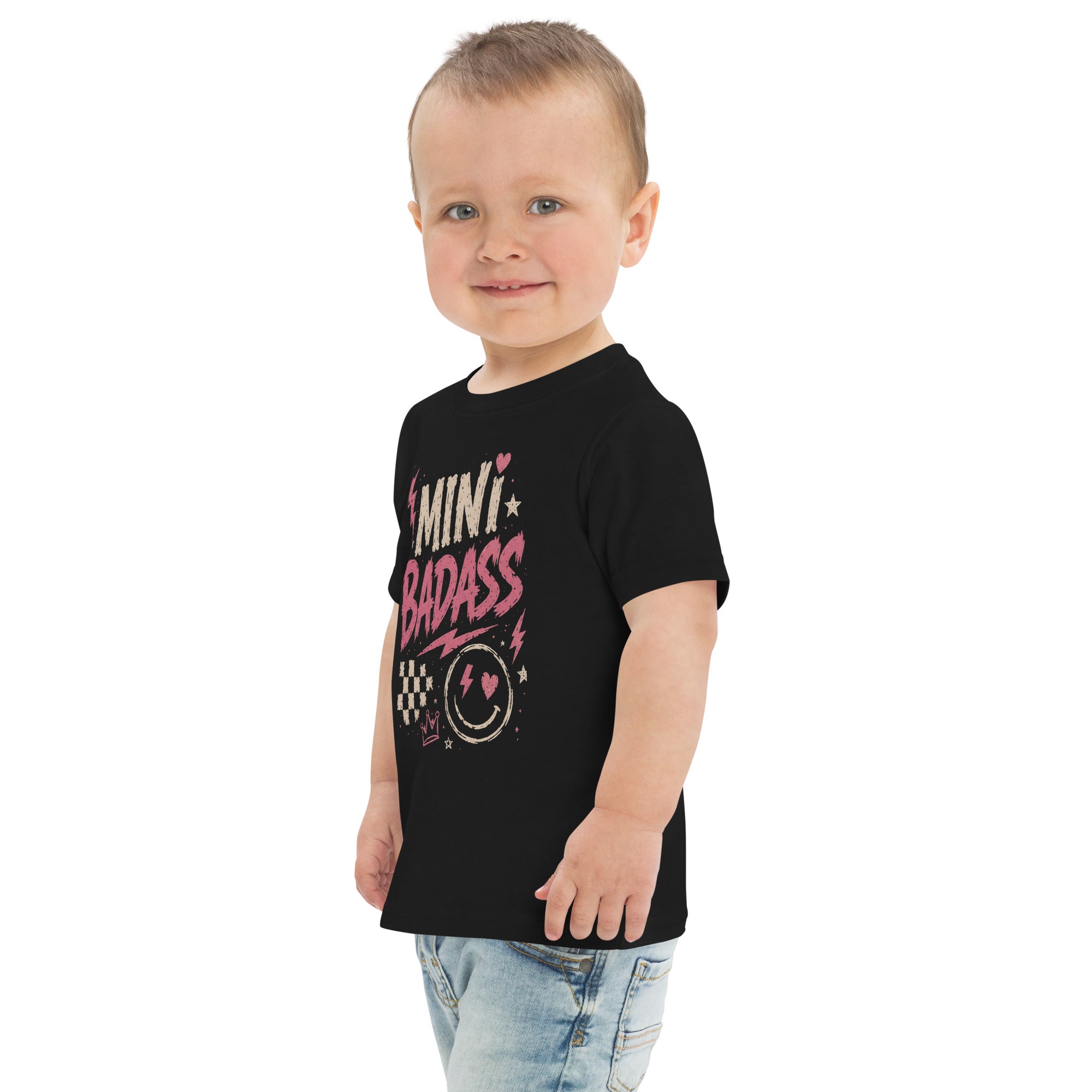 Mini Badass kids tee, black