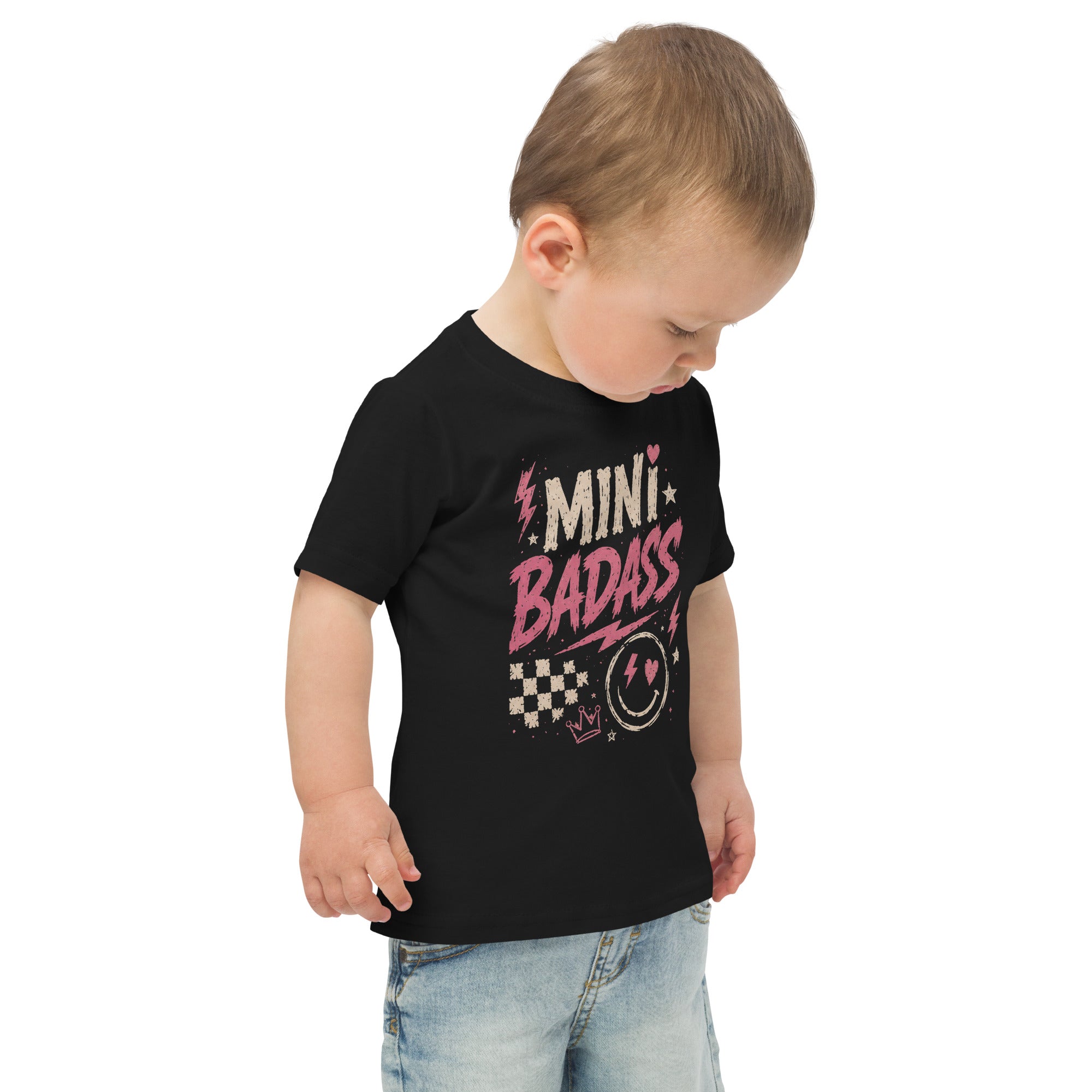 Mini Badass kids tee, black