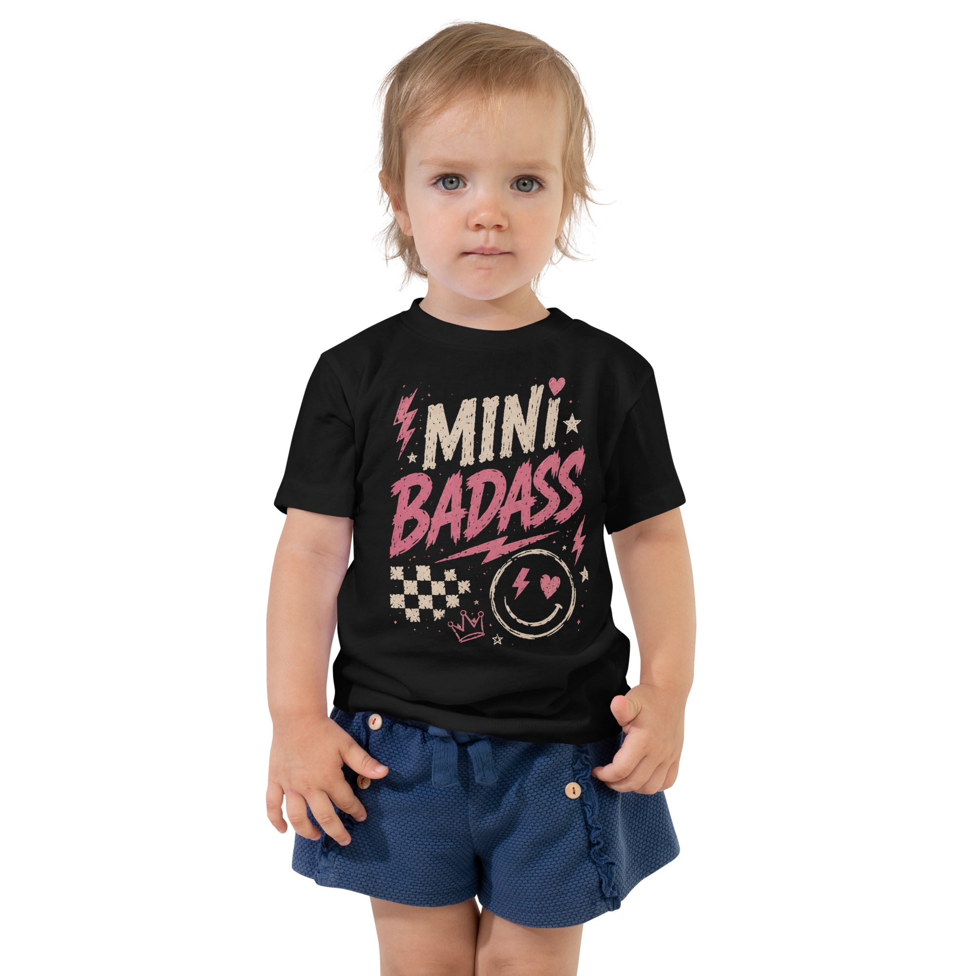 Mini Badass kids tee, black