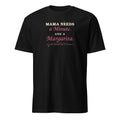 Mama Needs a Minute and a Margarita women's tee, black