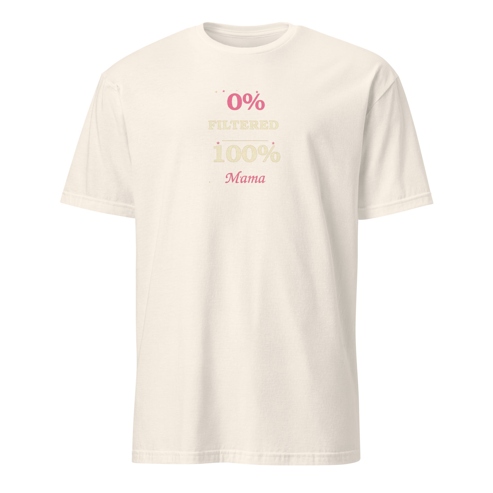 0% Filtered 100% Mama women's tee, natural