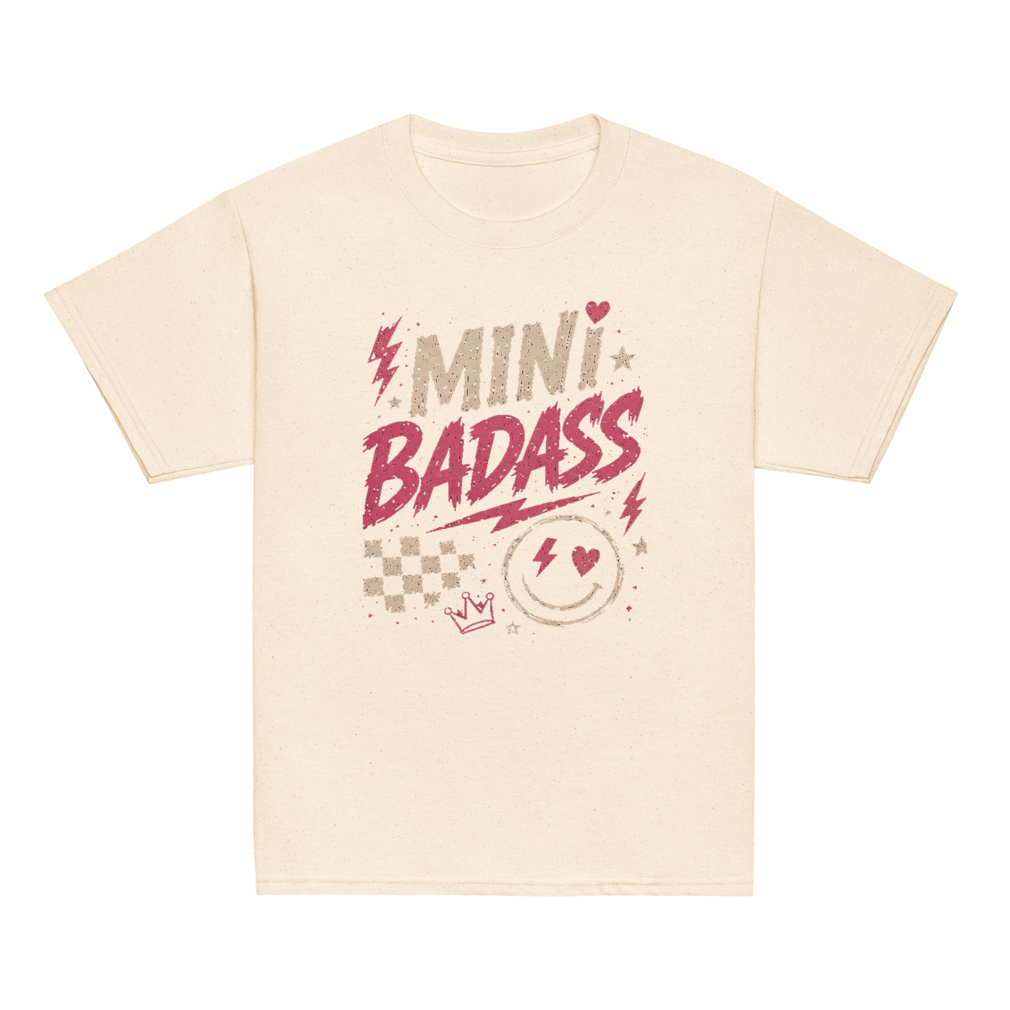 Mini Badass kids tee, natural